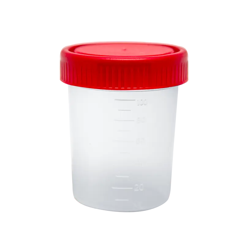 Vaso recolector tapa roja esteril 100ml